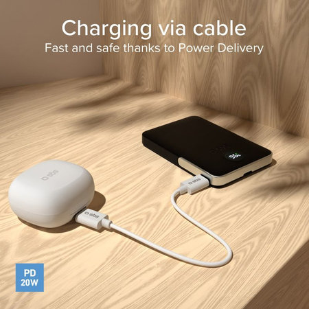 SBS - PowerBank 5000mAh, 20W, Power Delivery, Mag Stand, črna