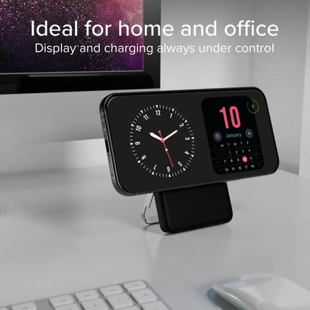 SBS - PowerBank 5000mAh, 20W, Power Delivery, Mag Stand, črna