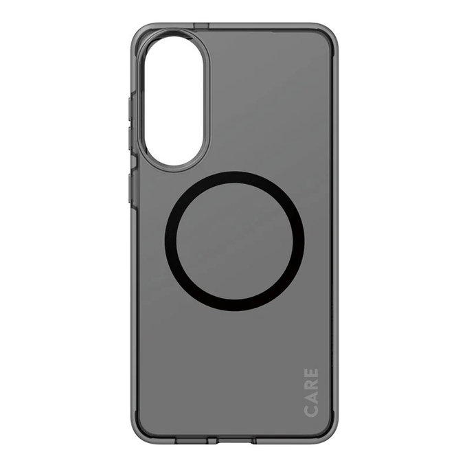 Ovitek Smokey s črnim QI za Samsung Galaxy S25 Edge, Črna, PanzerGlass