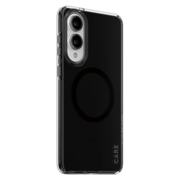 Ovitek Smokey s črnim QI za Samsung Galaxy S25 Edge, Črna, PanzerGlass