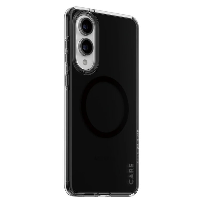 Ovitek Smokey s črnim QI za Samsung Galaxy S25 Edge, Črna, PanzerGlass