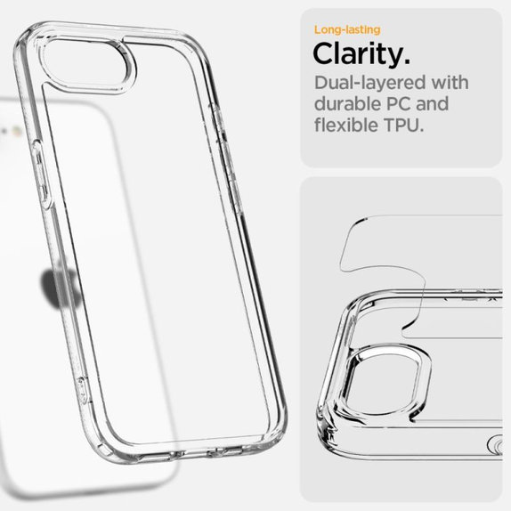 Spigen - Ovitek Ultra Hybrid za iPhone 16e, crystal clear