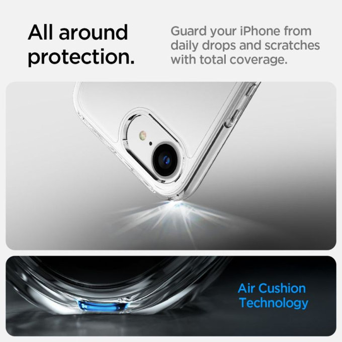 Spigen - Ovitek Ultra Hybrid za iPhone 16e, crystal clear