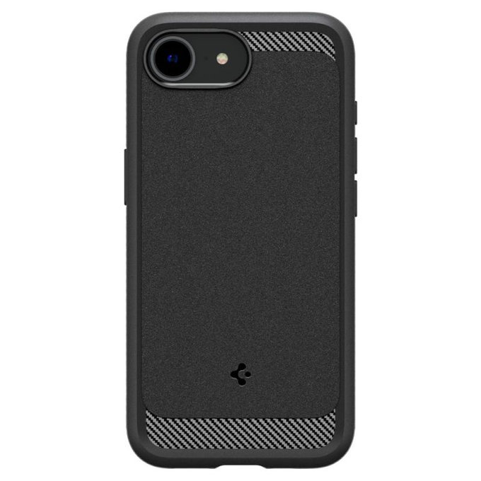 Spigen - Ovitek Rugged Armor z MagSafe za iPhone 16e, Matte Black