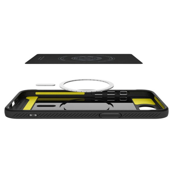 Spigen - Ovitek Rugged Armor z MagSafe za iPhone 16e, Matte Black