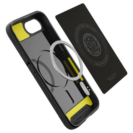 Spigen - Ovitek Rugged Armor z MagSafe za iPhone 16e, Matte Black