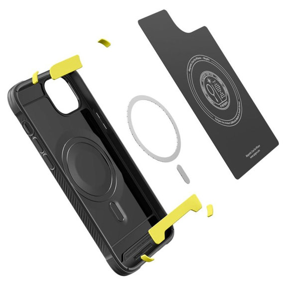 Spigen - Ovitek Rugged Armor z MagSafe za iPhone 14, Matte Black