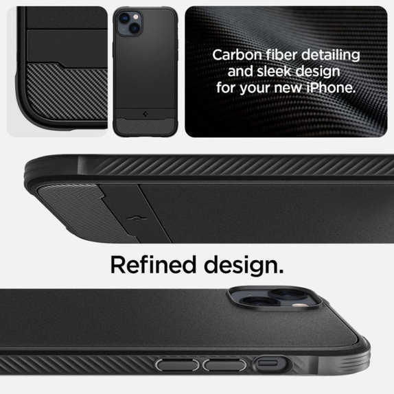 Spigen - Ovitek Rugged Armor z MagSafe za iPhone 14, Matte Black