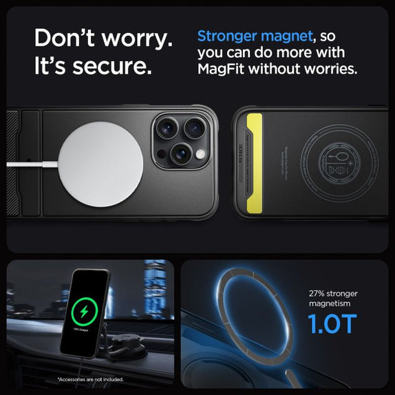 Spigen - Ovitek Rugged Armor z MagSafe za iPhone 15 Pro Max, Matte Black