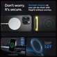 Spigen - Ovitek Rugged Armor z MagSafe za iPhone 15 Pro Max, Matte Black