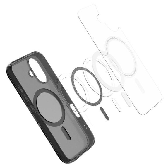 Spigen - Ovitek Ultra Hybrid "T" z MagSafe za iPhone 16, Frost Black