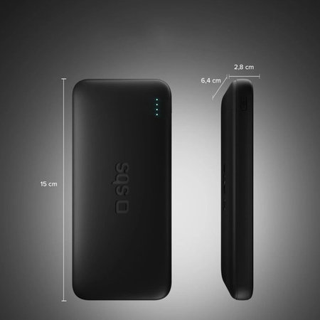 SBS - PowerBank 20000mAh, 10W, Infinity, LiFePO4, USB-C/USB-A, črna