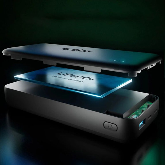 SBS - PowerBank 20000mAh, 10W, Infinity, LiFePO4, USB-C/USB-A, črna