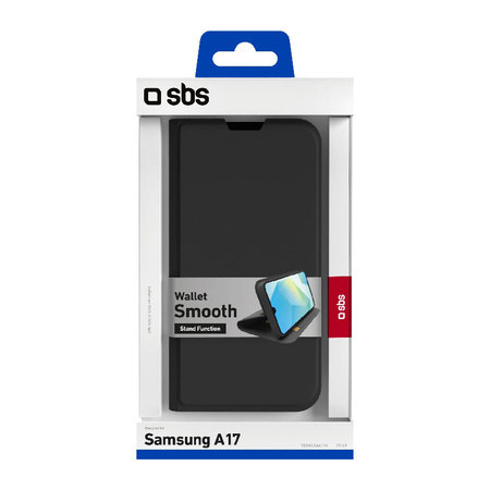 SBS - Ovitek Book Wallet Smooth za Samsung Galaxy A17 5G, črna