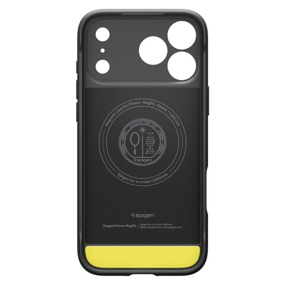 Spigen - Etui Rugged Armor z MagSafe za iPhone 17 Pro Max, Matte Black