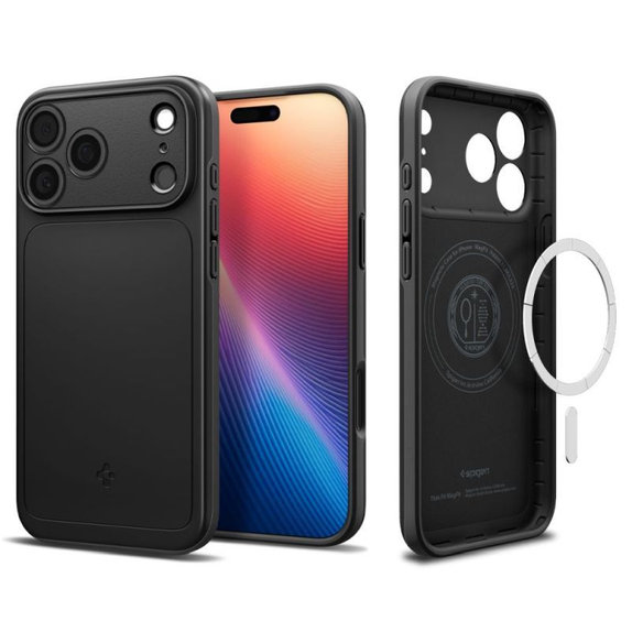 Spigen - Etui Thin Fit z MagSafe za iPhone 17 Pro Max, črna