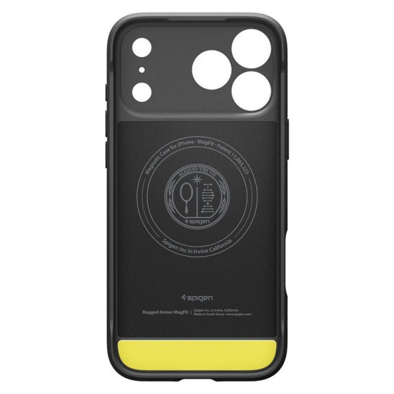 Spigen - Etui Rugged Armor z MagSafe za iPhone 17 Pro, Matte Black