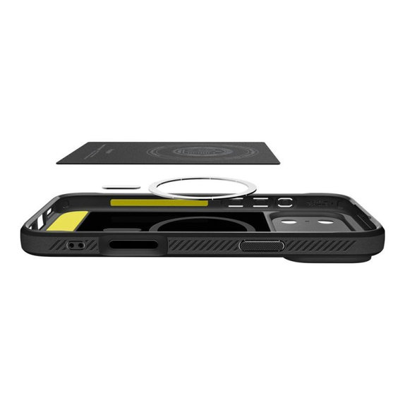 Spigen - Etui Rugged Armor z MagSafe za iPhone 17 Pro, Matte Black