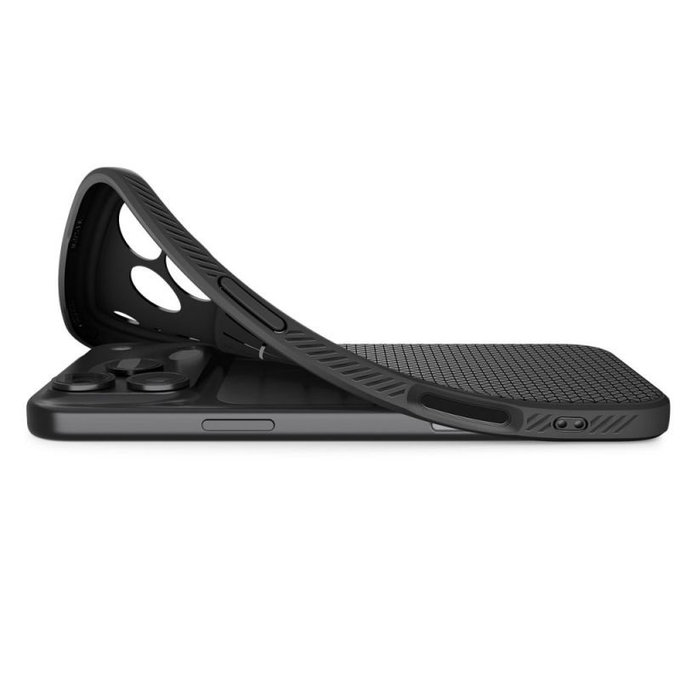 Spigen - Etui Liquid Air za iPhone 17 Pro, Matte Black