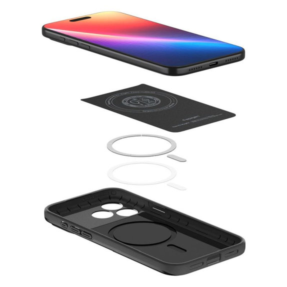 Spigen - Etui Thin Fit z MagSafe za iPhone 17 Pro, črna