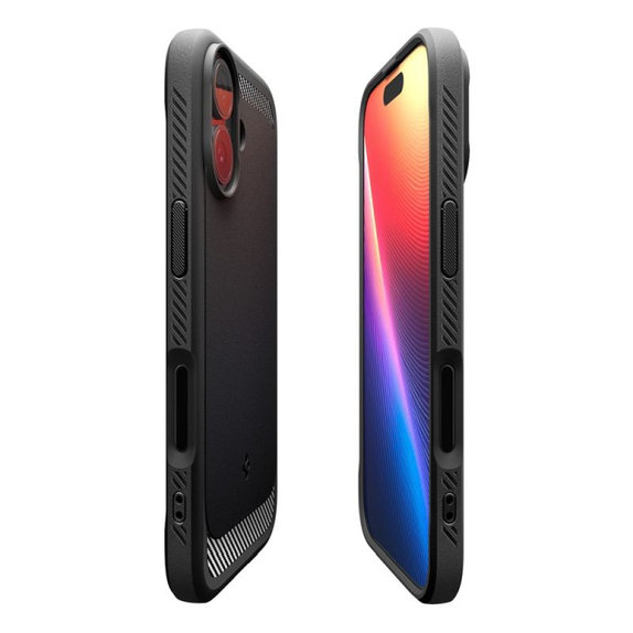 Spigen - Etui Rugged Armor z MagSafe za iPhone 17, Matte Black