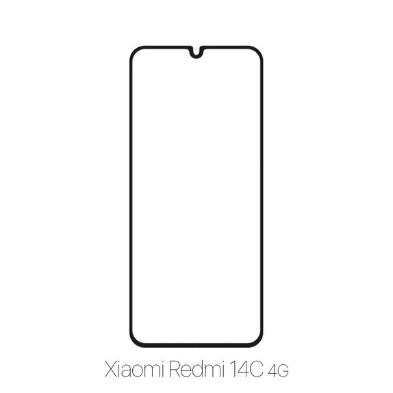 FixPremium FullCover Glass - Kaljeno steklo za Xiaomi Redmi 14C 4G