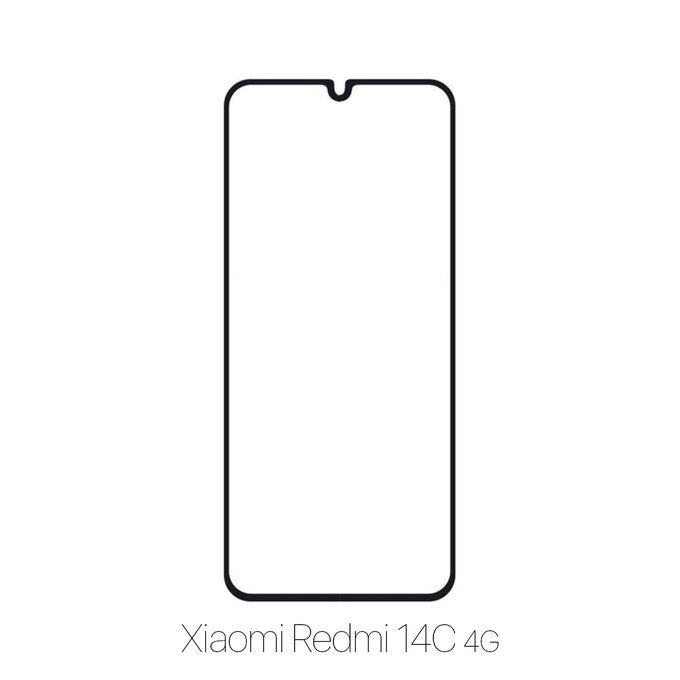 FixPremium FullCover Glass - Kaljeno steklo za Xiaomi Redmi 14C 4G