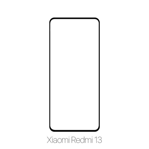 FixPremium FullCover Glass - Kaljeno steklo za Xiaomi Redmi 13