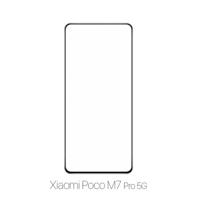 FixPremium FullCover Glass - Kaljeno steklo za Xiaomi Poco M7 Pro 5G