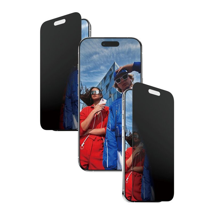 PanzerGlass - Tvrđeno steklo UWF 2-Way Privacy z aplikatorjem za iPhone 17 Air, črna