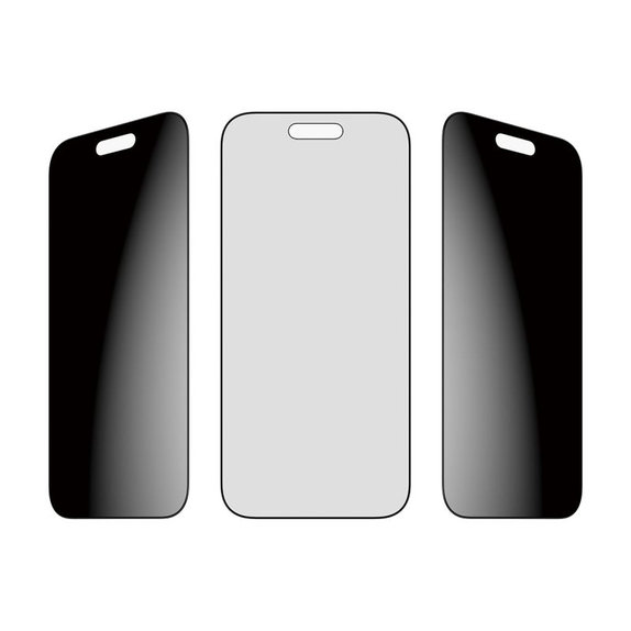 PanzerGlass - Tvrđeno steklo UWF 2-Way Privacy z aplikatorjem za iPhone 17 Air, črna