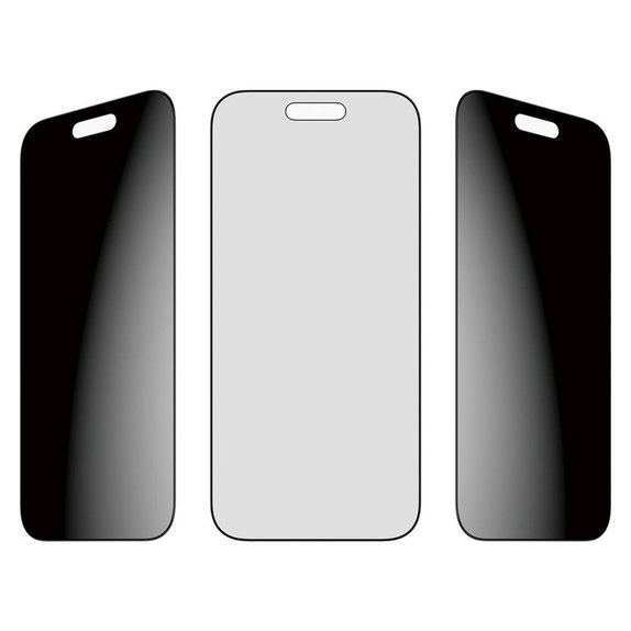 Kaljeno steklo UWF 2-Way Privacy z aplikatorjem za iPhone 17 Air, Črna, PanzerGlass