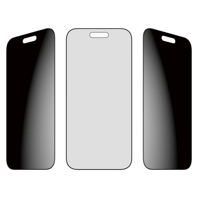 Kaljeno steklo UWF 2-Way Privacy z aplikatorjem za iPhone 17 Air, Črna, PanzerGlass