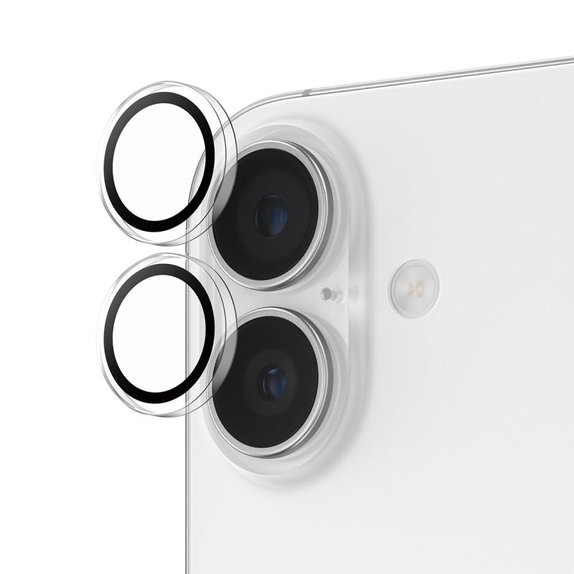 PanzerGlass - Zaščitni Ovitek za Objektiv Kamere Hoops za iPhone 16, 16 Plus, 17, transparent