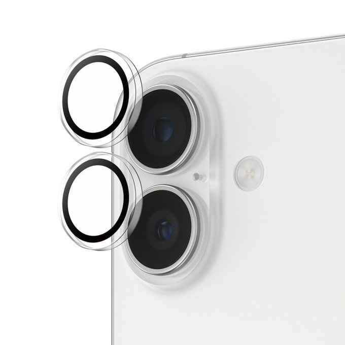 PanzerGlass - Zaščitni Ovitek za Objektiv Kamere Hoops za iPhone 16, 16 Plus, 17, transparent