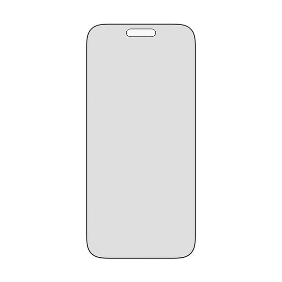 UWF 2-Way Privacy kaljeno steklo s Fastfit za iPhone 17 Pro Max, Črna, PanzerGlass