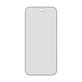 UWF 2-Way Privacy kaljeno steklo s Fastfit za iPhone 17 Pro Max, Črna, PanzerGlass