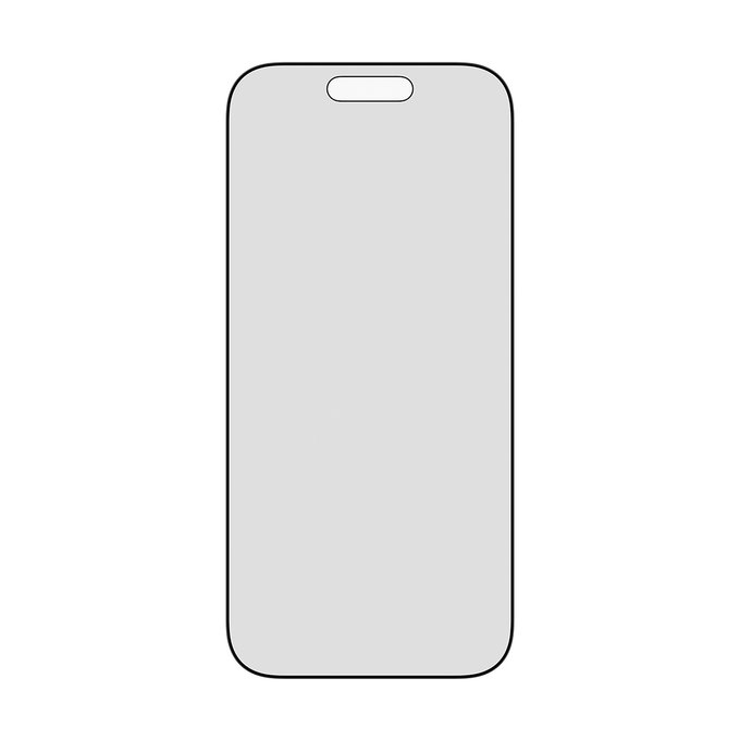 UWF 2-Way Privacy kaljeno steklo s Fastfit za iPhone 17/16 Pro, Črna, PanzerGlass