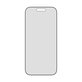 UWF 2-Way Privacy kaljeno steklo s Fastfit za iPhone 17/16 Pro, Črna, PanzerGlass