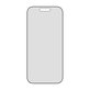 UWF 2-Way Privacy kaljeno steklo s Fastfit za iPhone 17/16 Pro, Črna, PanzerGlass