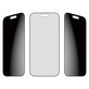 UWF 2-Way Privacy kaljeno steklo s Fastfit za iPhone 17/16 Pro, Črna, PanzerGlass