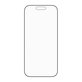 Kaljeno steklo UWF Stealth s Fastfit za iPhone 17/16 Pro, Črna, PanzerGlass