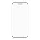 Kaljeno steklo UWF Stealth s Fastfit za iPhone 17 Air, Črna, PanzerGlass