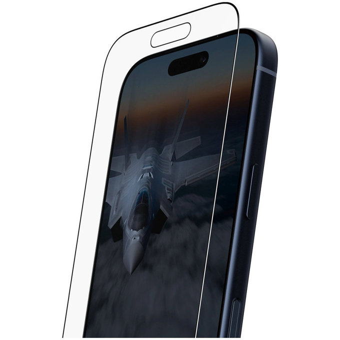 Kaljeno steklo UWF Stealth s Fastfit za iPhone 17 Pro, Črna, PanzerGlass