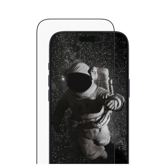 Kaljeno steklo UWF Ceramic II z aplikatorjem za iPhone 17 Air, Črna, PanzerGlass
