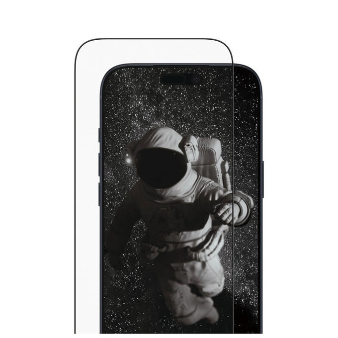 Kaljeno steklo UWF Ceramic II z aplikatorjem za iPhone 17 Air, Črna, PanzerGlass