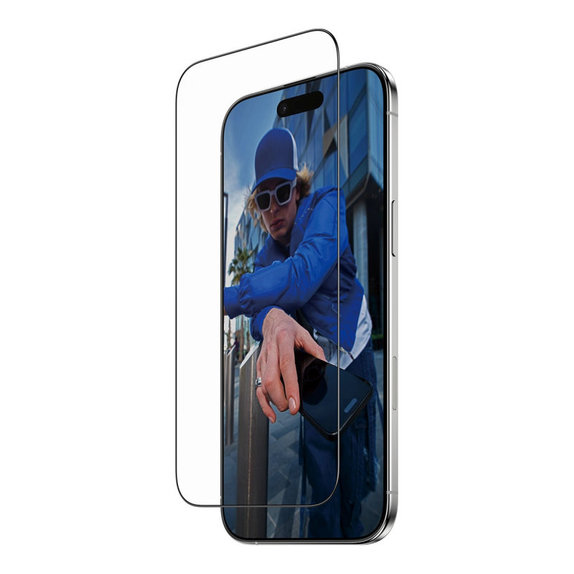 Kaljeno steklo UWF s Fastfit za iPhone 17 Air, Črna, PanzerGlass