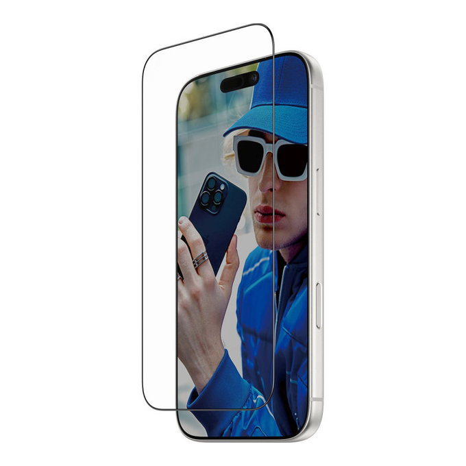 UWF kaljeno steklo s Fastfit za iPhone 17 Pro, Črna, PanzerGlass