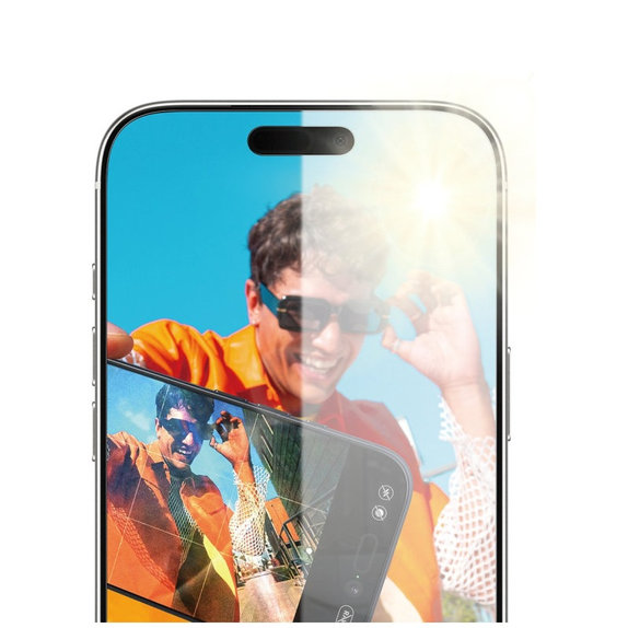 Kaljeno steklo Anti-Reflective z aplikatorjem za iPhone 17 Pro Max, Črna, PanzerGlass