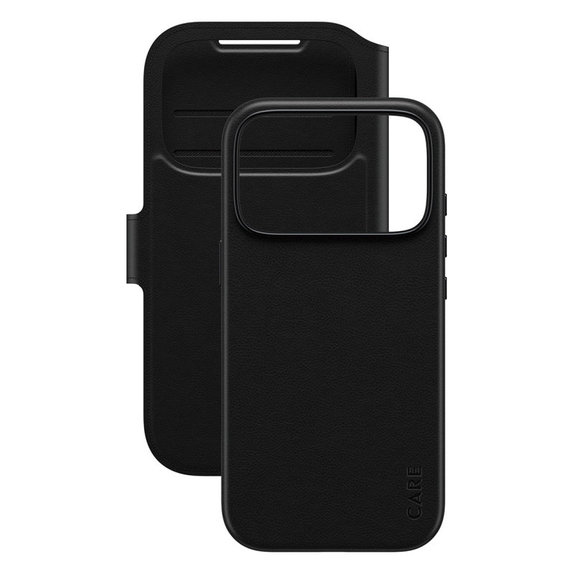 Ovitek Wallet Tango Two-In-One z MagSafe za iPhone 17 Pro, Črna, CARE